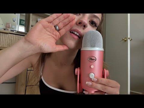 ASMR| Mouth Sounds in your Ears + Bare Mic Nail Scratching