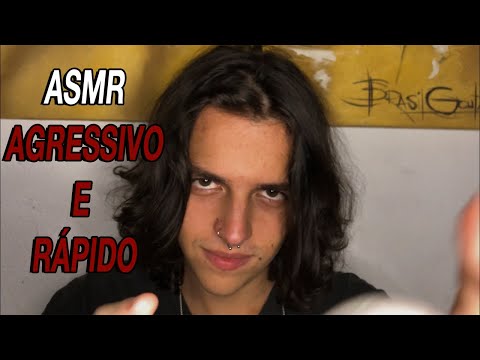 ASMR TAPPING AGRESSIVO E RÁPIDO -- FAST & AGGRESSIVE TAPPING ⚡😪