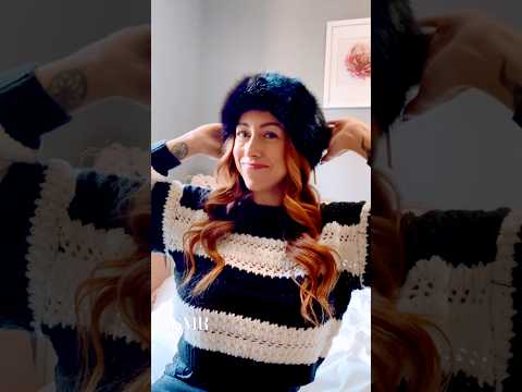 ASMR faux fur headband #asmr #fabricsounds #softspoken