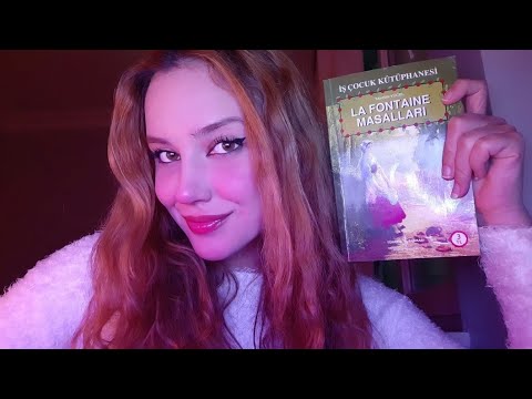 TÜRKÇE ASMR | LA FONTAINE MASALLARI İLE UYU | YAKIN FISILTI