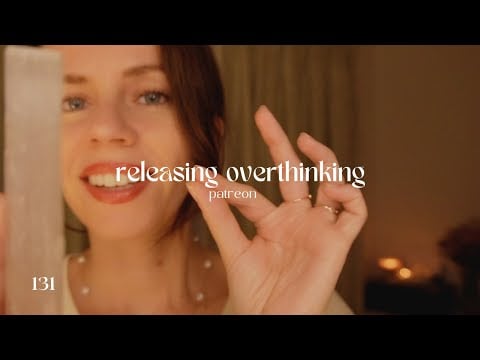 ASMR REIKI to release overthinking and relief headaches (plucking, brushing & cutting with selenite)