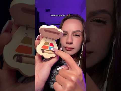 ASMR Wooden Makeup Roleplay 💄🪵 No talking! #asmr #asmrvideo #asmrsounds