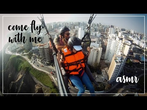 ASMR en el CIELO -  en PARAPENTE! (sonidos de agua y relajación guiada)