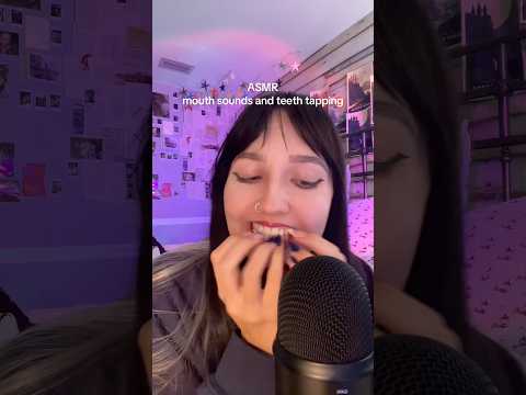 love a good mouth sounds and teeth tapping combo #asmr #relaxingvideo #relaxing #asmrvideos
