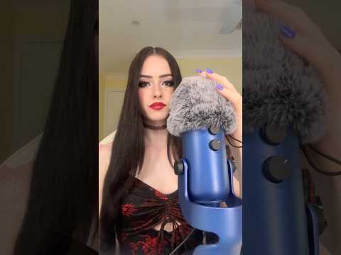 ASMR fluffy mic scratching 🐉 #asmr #fluffymic #micscratching #brainmassage