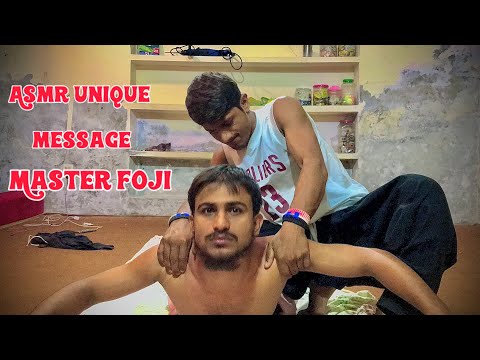 ASMR Back Massage For Relaxing By Master Foji #asmr #massage #backmassage #relaxingmassage #music