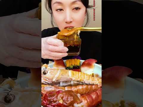 🦐🍜 Massive seafood boil mukbang with butter #SeafoodBoil #해산물