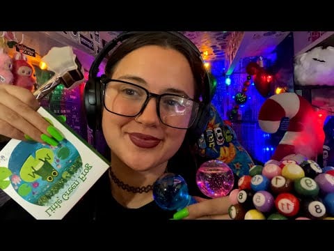 Soft brush waves, water sounds, soft whispers, scratching, mouth sounds, reading a book, & more!