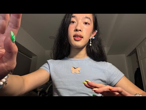 ASMR camera hand movements 🥰 (negative energy plucking + scratching)