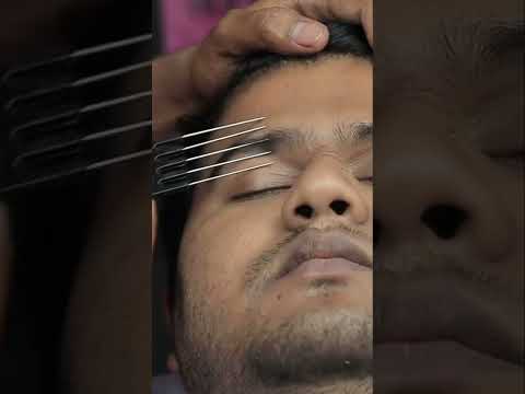 Relaxing Comb Massage With Crunchy Neck Cracking ASMR Satisfying #shorts