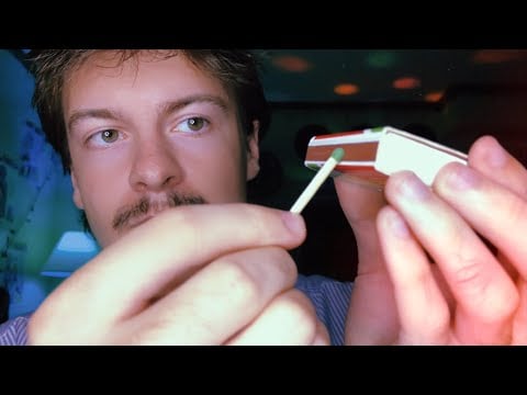 [ASMR] Lighting Matches | Fire Crackling & Matchbox Scratching