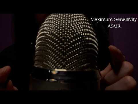 GENTLE ASMR at Maximum Sensitivity (mic brushing, gentle crinkles, tapping & whispering)