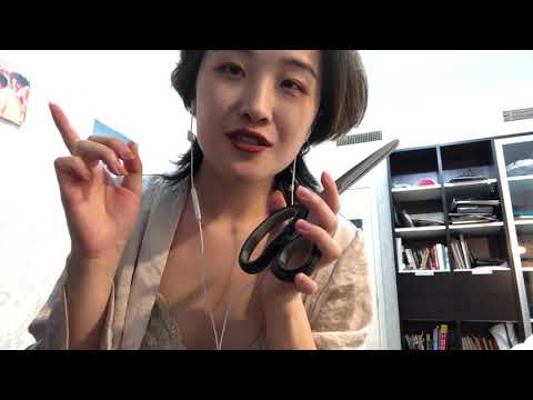 SasAta ASMR | hair cutting，tapping，mouth sounds
