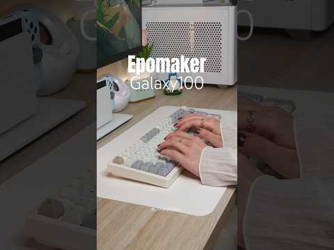 Epomaker Galaxy100🤍 #keyboard #epomaker #gifted #mechanicalkeyboard #keycaps #epomakerkeyboard