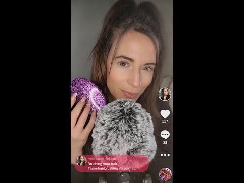 Gently brushing your hair #shorts #asmr