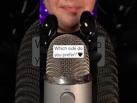 Which side do you prefer?! 🖤 #asmr