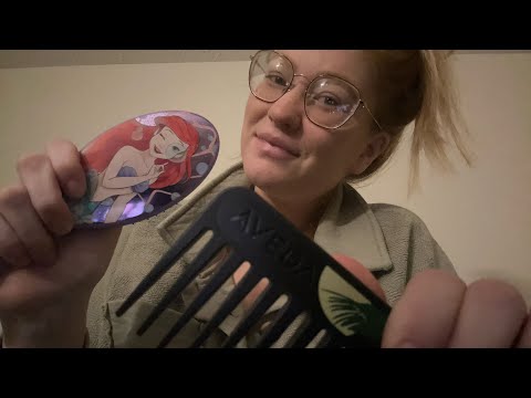 brushing your hair + mini scalp massage | lofi asmr 