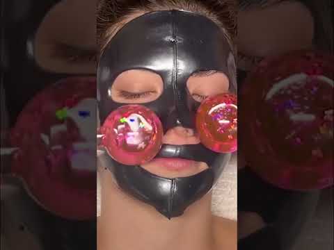 Calming Pink ASMR: Soothe Acne with Skin Icing #shorts