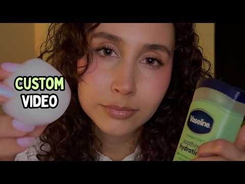 ASMR Let Me Pamper You 🪷 Lotion Face Massage, Soft Spoken to Whisper, Layered (Custom Request)