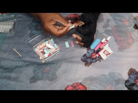 Mix & Matching Nail Set ASMR Trident Chewing Gum