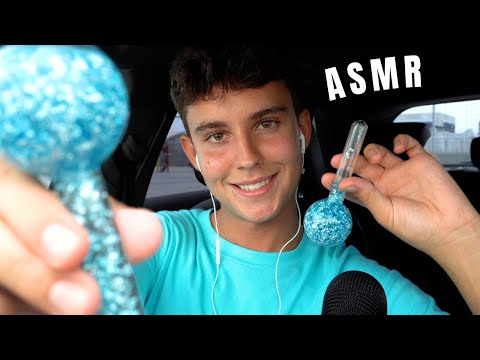 ASMR | ICE GLOBES 🧊 (water sounds, tapping glass) w- Wet Mouth Sounds