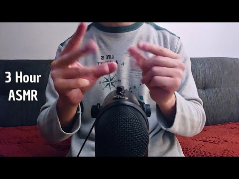 ASMR 3 Hours of Fast & Aggressive Hand Sounds (no talking)