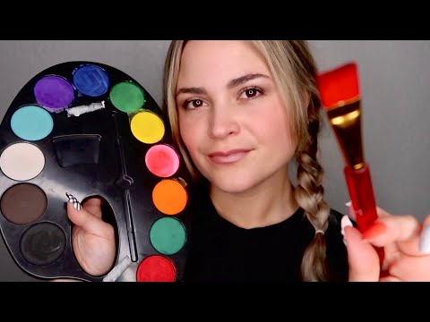 ASMR | Preppy Girl Paints Your Face In Class