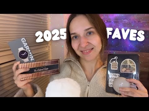 ASMR My 2025 Favorites 🫶🏼 | Books, Makeup, Hobbies & More (Close Whispers, Fluffy Mic, Tapping)