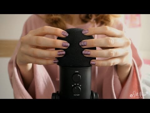 ASMR | Pure mic scratching | Intense pop filter scratching with nails (NO TALKING)