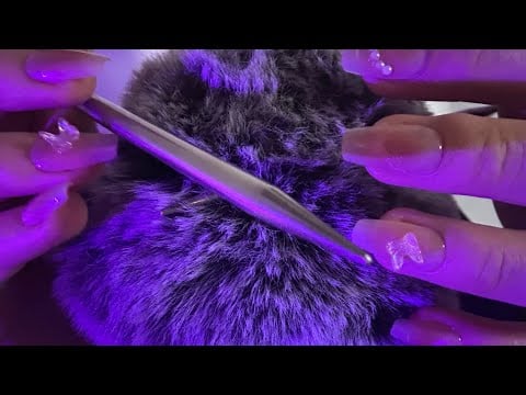 ASMR Fluffy Mic Scratching 💅 | Brain Massage & Scalp Check (No Talking)