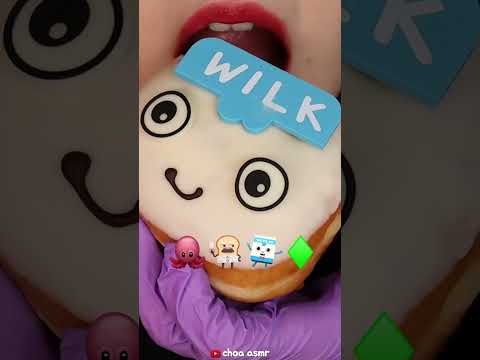 Octopus jelly, cute donuts, candied rice cake eating sound !