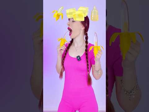 ASMR Clear Jelly Bananas, Bottle Candy Mukbang #asmr #mukbang
