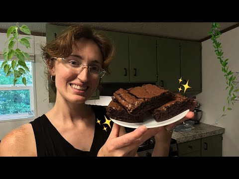 ASMR | let’s bake some sourdough brownies from scratch! (whispered voiceover, baking sounds)