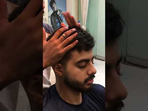 ASMR head Massage #relaxingmassage #soothingsounds #headmassage #hairstyle #beard #bestintown #calm