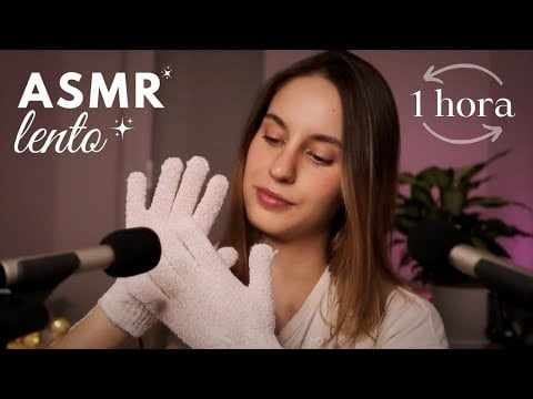 (1 hora) de ASMR lento | 🍂 Susurros tranquilizadores y sonidos relajantes