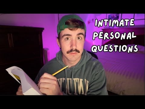 ASMR asking you 50 intimate personal questions 👀 ( soft spoken, writing sounds)
