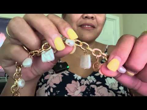 ASMR Organize Jewelry With Me - Jewelry Collection, Lots Of Tingly Jewelry Sounds 😆 With Whispering