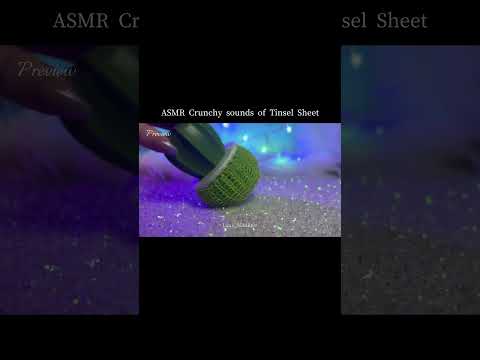 ASMR Crunchy sounds of Tinsel Sheet✨#asmr #relax #tingles