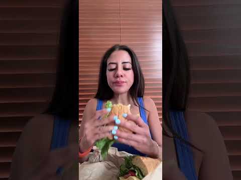 ASMR watch me eat my lunch! Local yummy sandwich 🥪