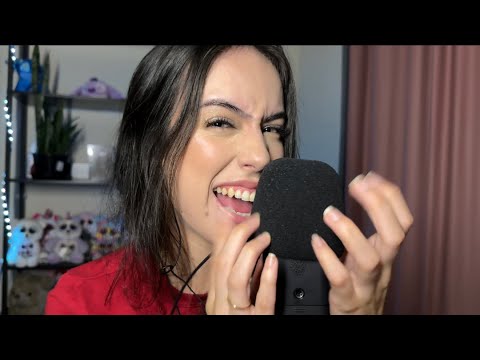 ASMR FAST E AGRESSIVO- ARRANHANDO O MICROFONE! 