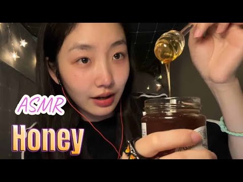 ”KC Sleeping Aid” Take honey with a glass spoon🍯funny and good sleep🌙💤 #acmp #asmr
