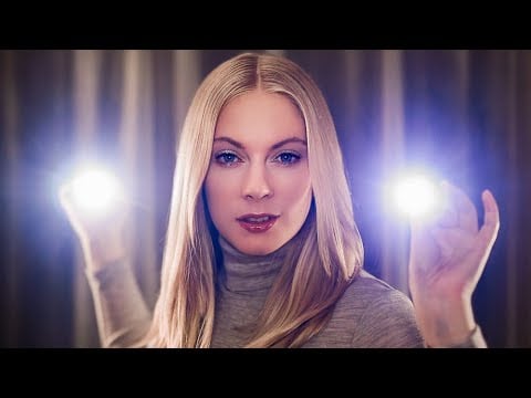 ASMR Eyes Closed Light Triggers 👀 Instructions for Sleep with Ear to Ear Whispers