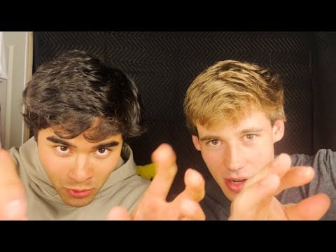 my friend tries ASMR