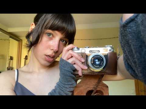 asmr chaotic photoshoot: fast styling, makeup fix & camera clicks