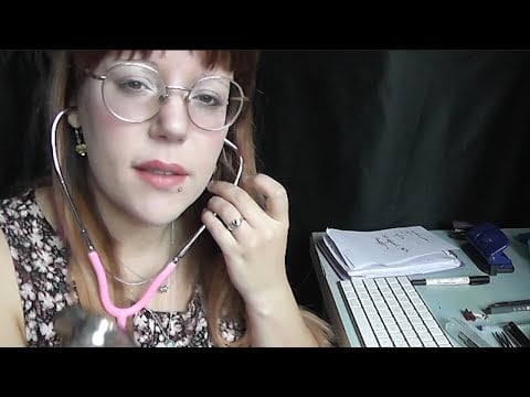 ASMR ROLEPLAY DOCTORS APPOINTMENT| PHYSICAL EXAMINATION | Personal attention | Stationary | Typing