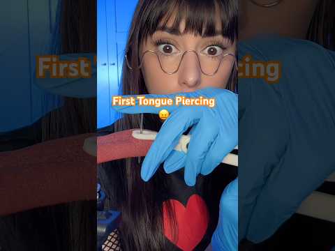 Girl Gives You First Tongue Piercing 😖 #asmr #shorts #comedy