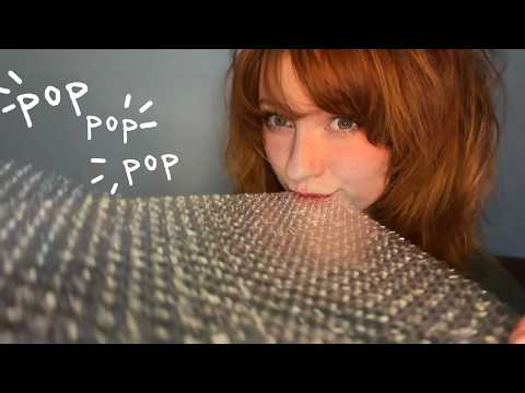 ASMR chomping on random objects🍴biting +chewing , mouth sounds , paper, bubble wrap pops , noms