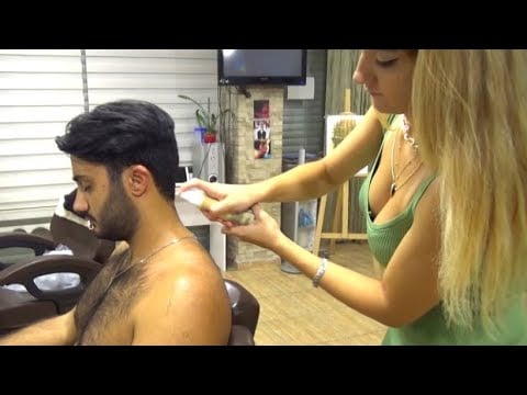 ASMR BARBER 💈 Head, Ear, Back Massage | Turkish Girl "Ece"