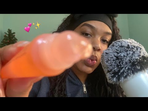 ASMR | Covering Your Face With Lipgloss 💕 | brieasmr