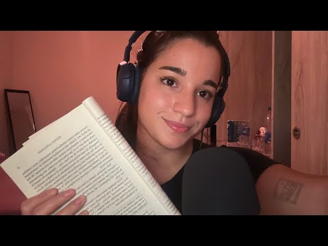 ASMR leyendo para calmar tu ansiedad 💘 ~ libro sobre la felicidad 